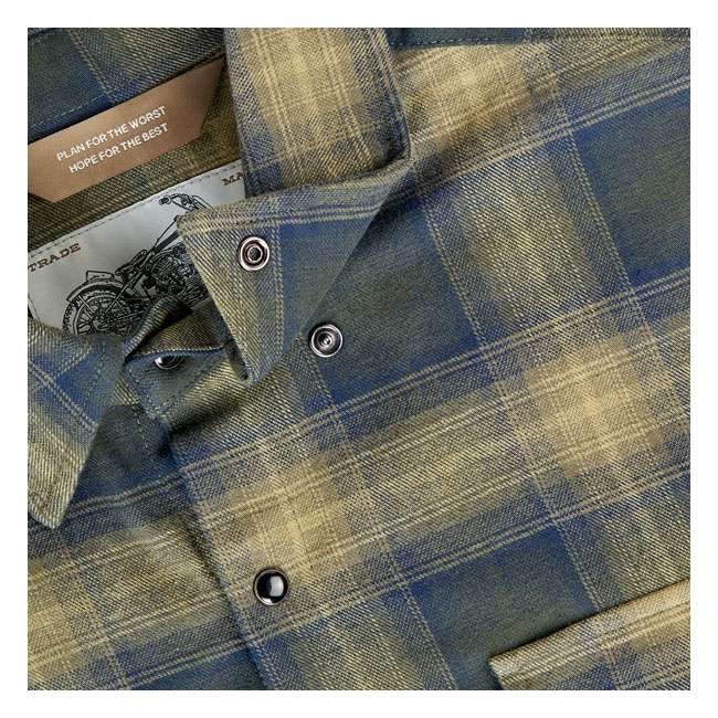 Biltwell Hi Test Flannel Shirt Moss Size L