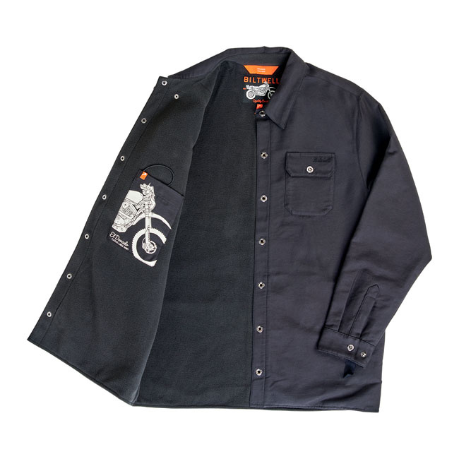 Biltwell El Dorado Shirt Jacket Black Size XL