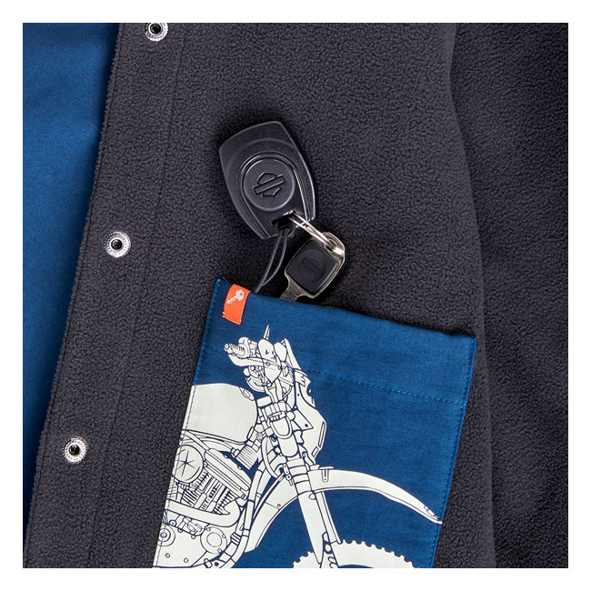 Biltwell El Dorado Shirt Jacket Navy Size M