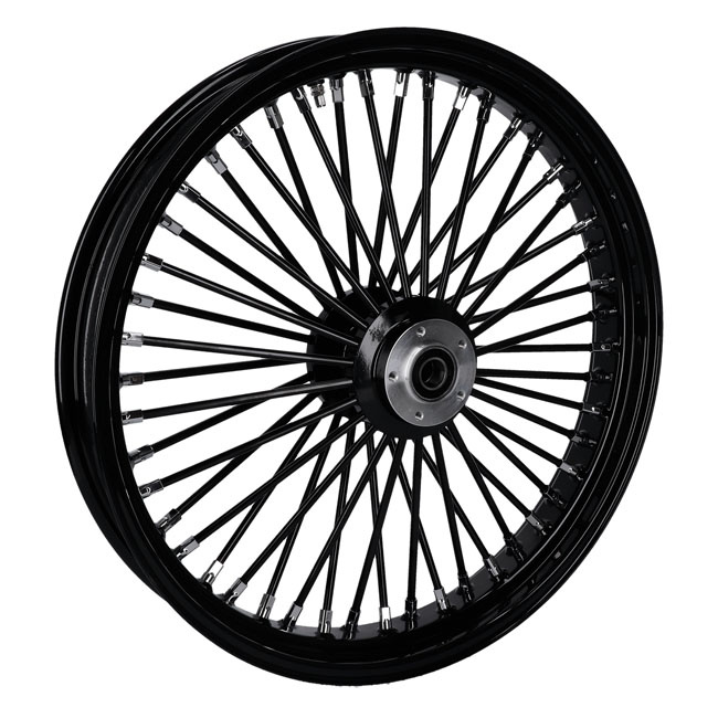 Mcs Radial 48 Fat Spoke Front Wheel 3.50 X 23 Sf Black 04-05 Fxdwg Sf