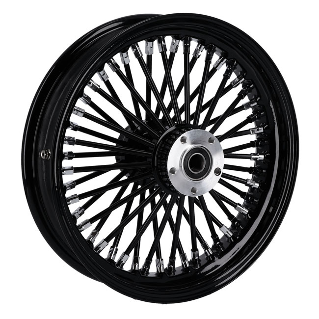 Mcs Radial 48 Fat Spoke Rear Wheel 3.50 X 16 Black 06-07 Dyna, 02-07 T