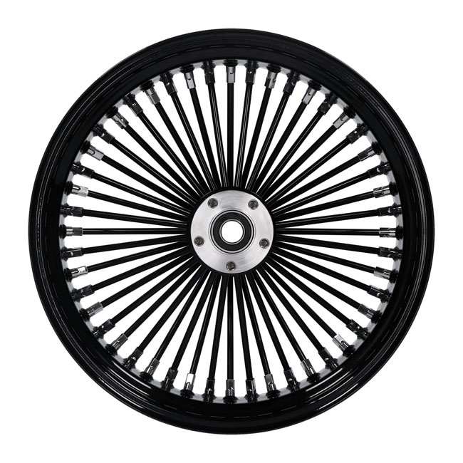 Mcs Radial 48 Fat Spoke Rear Wheel 5.50 X 18 Black 02-07 Touring, 02-0