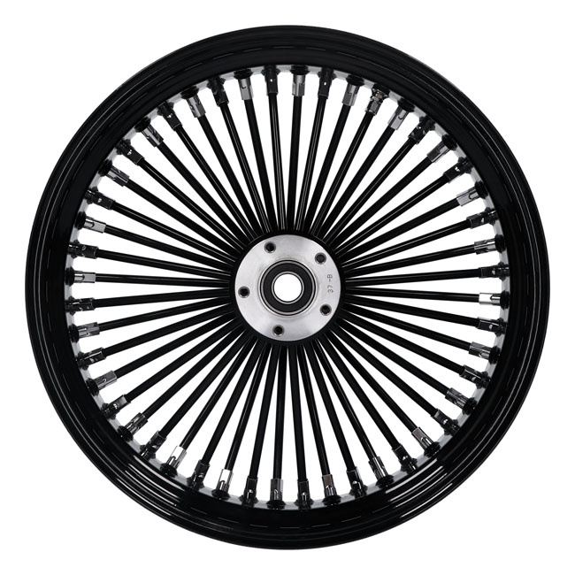 Mcs Radial 48 Fat Spoke Rear Wheel 5.50 X 18 Black 02-07 Touring, 02-0