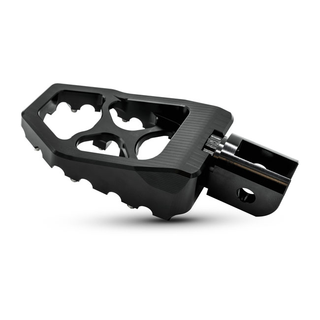 Burly, M8 MX Evolution foot pegs. Black