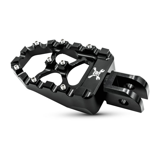 Burly, M8 MX Evolution foot pegs. Black
