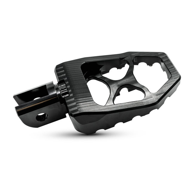 Burly, M8 MX Evolution foot pegs. Black