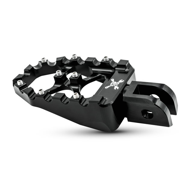 Burly, M8 MX Evolution foot pegs. Black