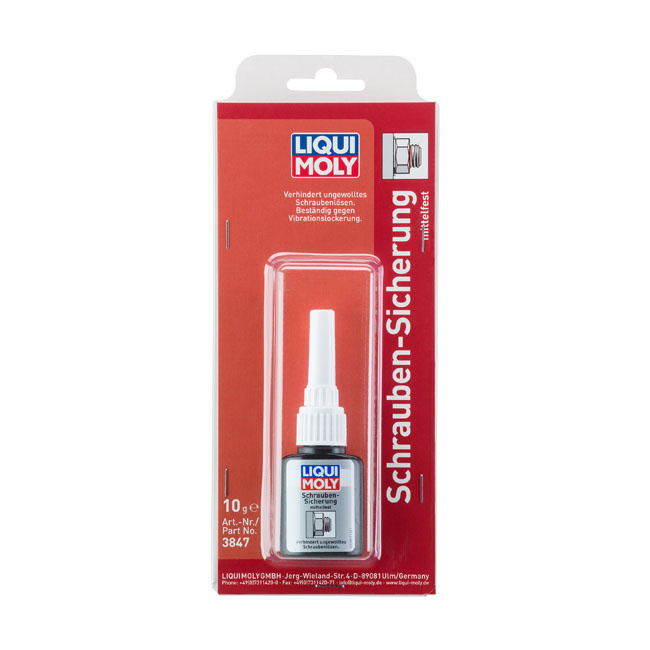 Liqui Moly, Thread Locker. Medium Strength. 10 Gram Blister  Language