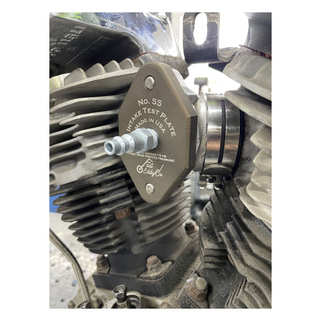 Fast Eddy. No. 55 Intake Leak Tester, 2 Bolt 66-89 B.T., 66-87 Xl, S&S