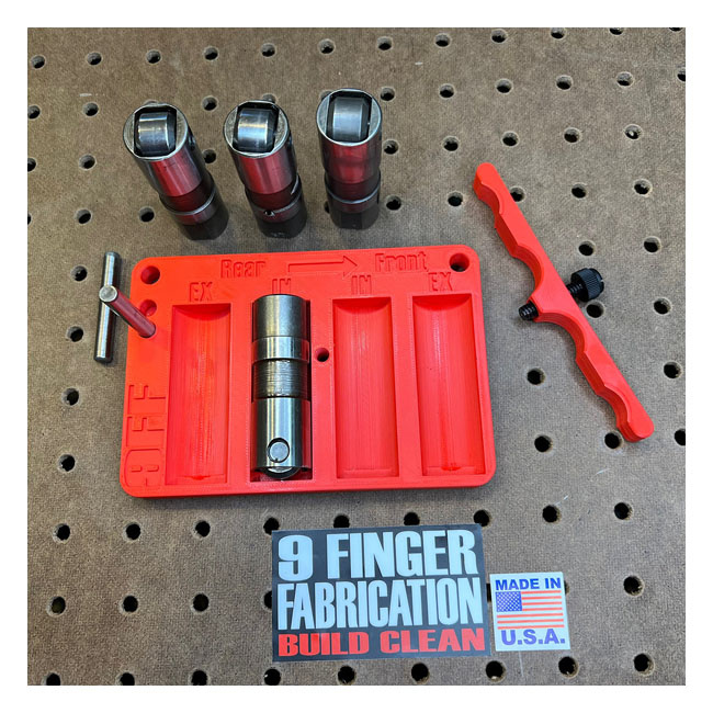 9Finger Fabrication, Lifter Organizer 99-17(Nu)Twin Cam, 17-24 M8, 00-