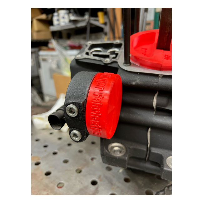 9Finger Fabrication, Oil Filter Cover All H-D With Screw-On Oil Filter