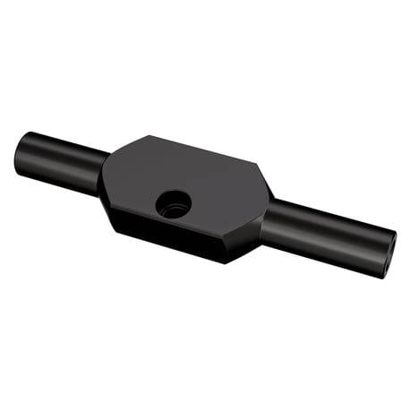 Goodridge Aluminum brake tee bar. Black plated carbon steel. Universal