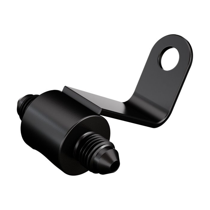 Goodridge, brake switch fitting. Black Softail Black plated carbon ste