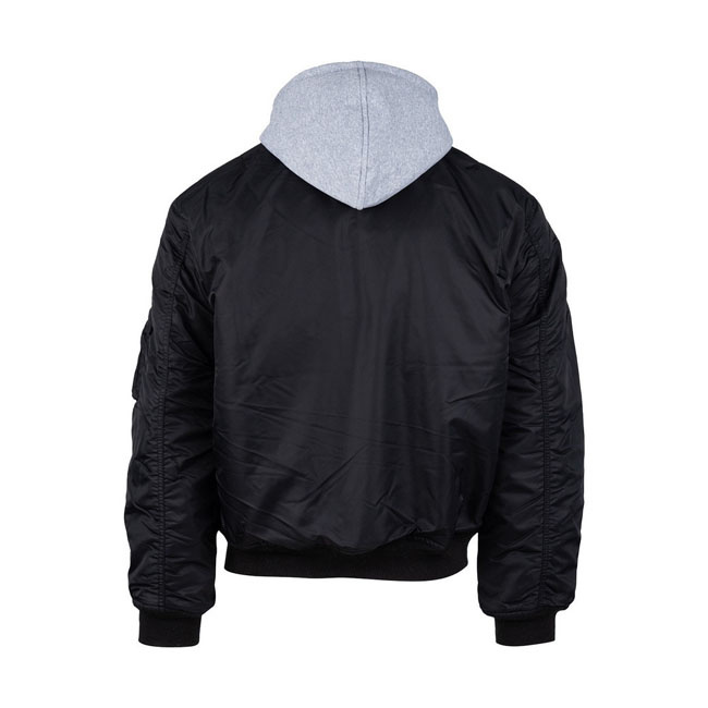 Ma-1 Hooded Bomber Jack Black Size Xl Introducing Our Stylish And Auth
