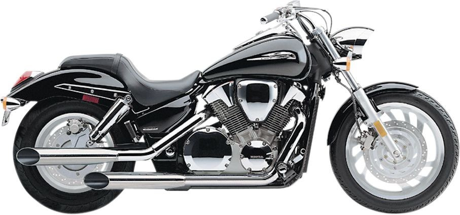 Cobra Slip On With Slash Cut Tip Chrome Mufflers S/C Vtx1300C
