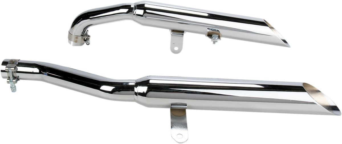 Cobra Muffler Slip-On With Slash Cut Tip Chrome Blvd Mufflers Xv750/11