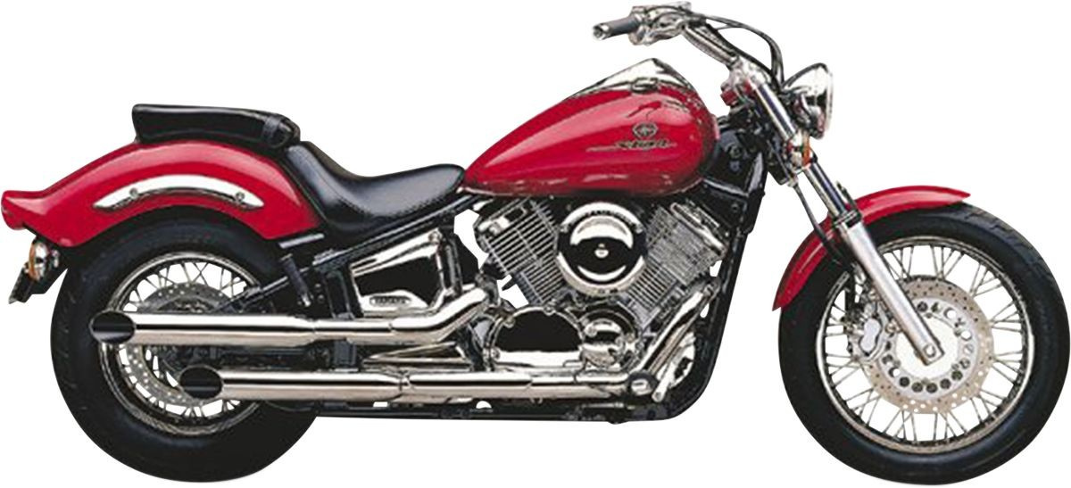Cobra Muffler Slip-On With Slash Cut Tip Chrome Blvd Muff S/C Vstar 11