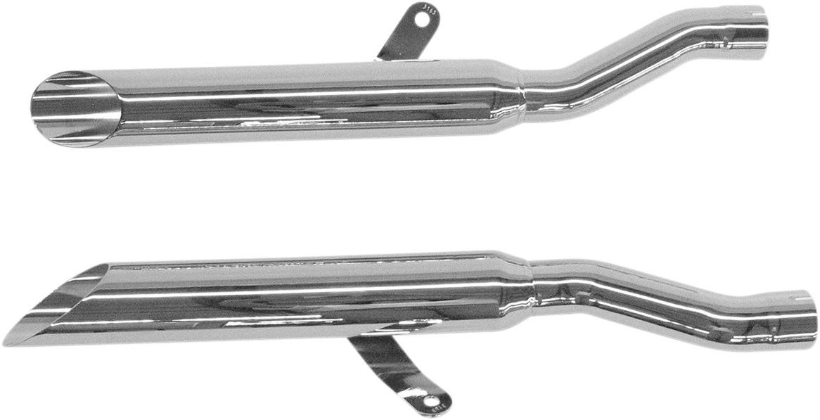 Cobra Muffler Slip-On With Slash Cut Tip Chrome Blvd Muffler Vs800 Ds
