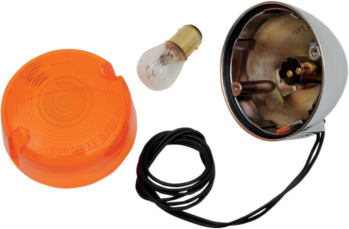 Chris Products Ts Assy Amb 86-9Fx Df Thd Turn Signal W/Amber Lens - Hd