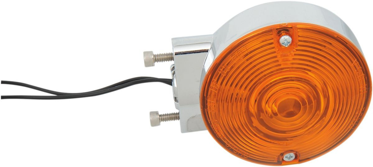 Chris Products T/S Assy Late Fl Sngl Amb Turn Signal W/Amber Lens - Sn