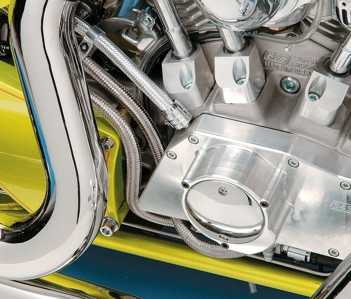 Drag Specialties Stainless Steel Braided Hose 3/8