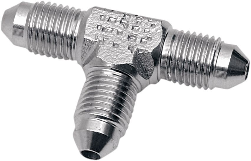Drag Specialties Brake-Tee An-3 Male Chrome #3 Male An Tee Ch Adapter