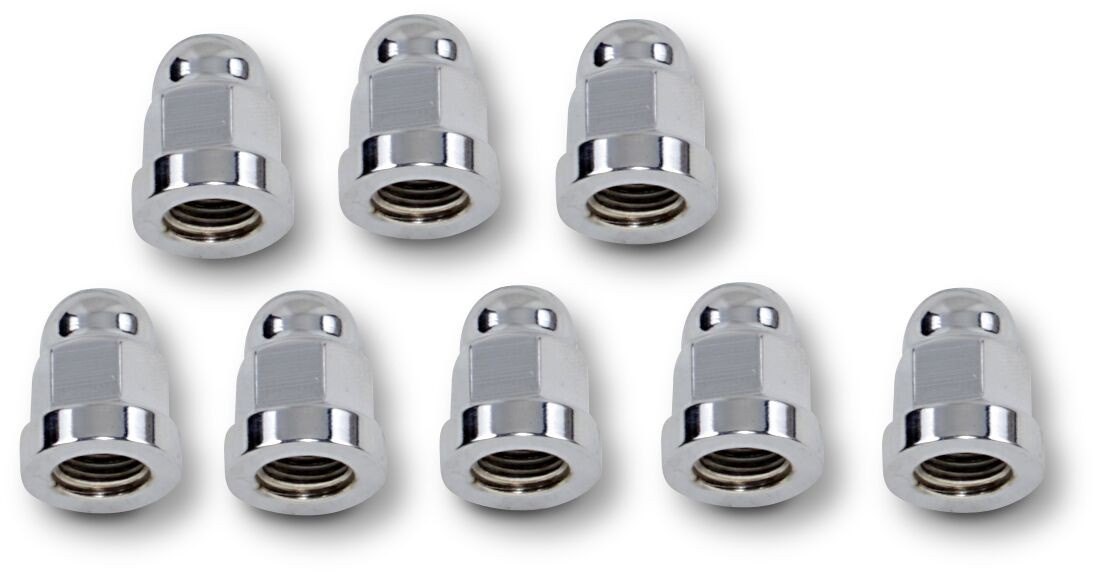 Drag Specialties Cylinder Base Set Acorn Chrome Cylinder Base Set 74 A