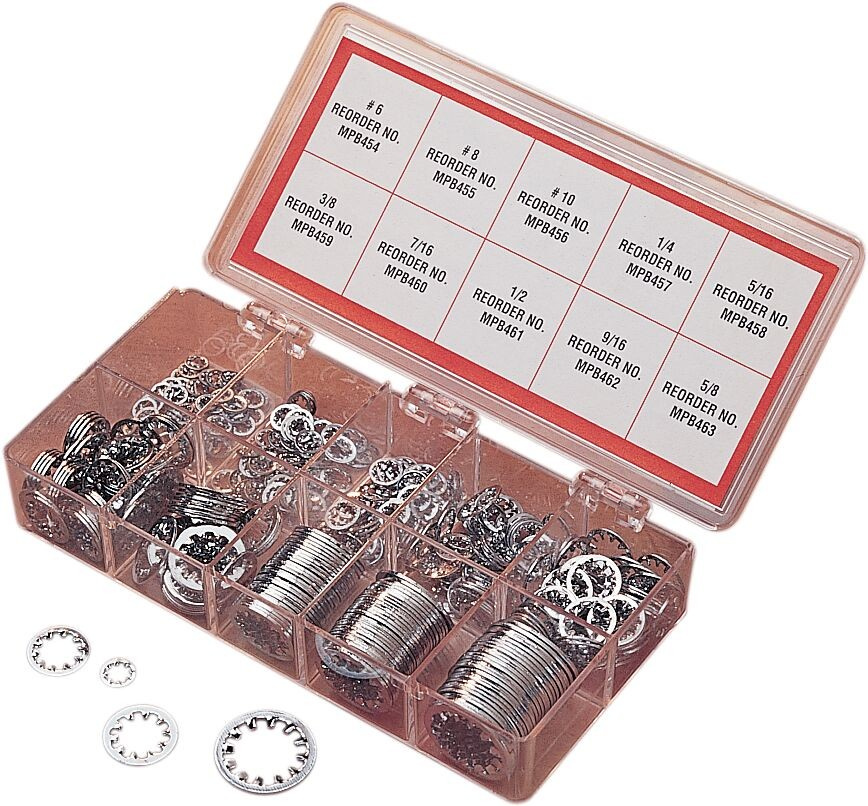 Drag Specialties Internal Star Washer Kit Chrome Chr Inside Star Wash