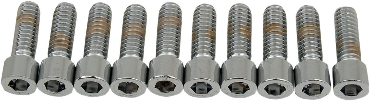 Drag Specialties Socket-Head Bolt 1/4-20X0.75 Smooth Chrome 1/4-20 X 3