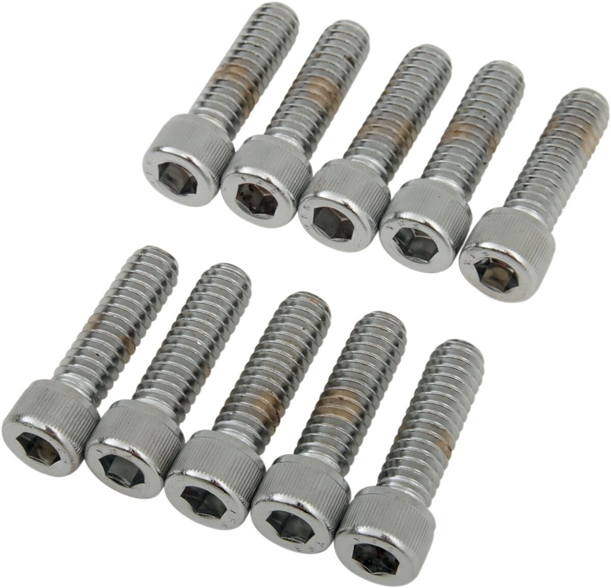 Drag Specialties Socket-Head Bolt 1/4-20X0.875 Knurled Chrome 1/4-20 X