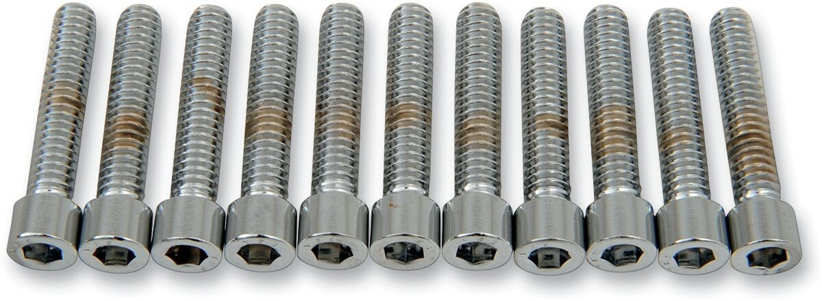Drag Specialties Socket-Head Bolt 1/4-20X1.25 Smooth Chrome 1/4-20 X 1
