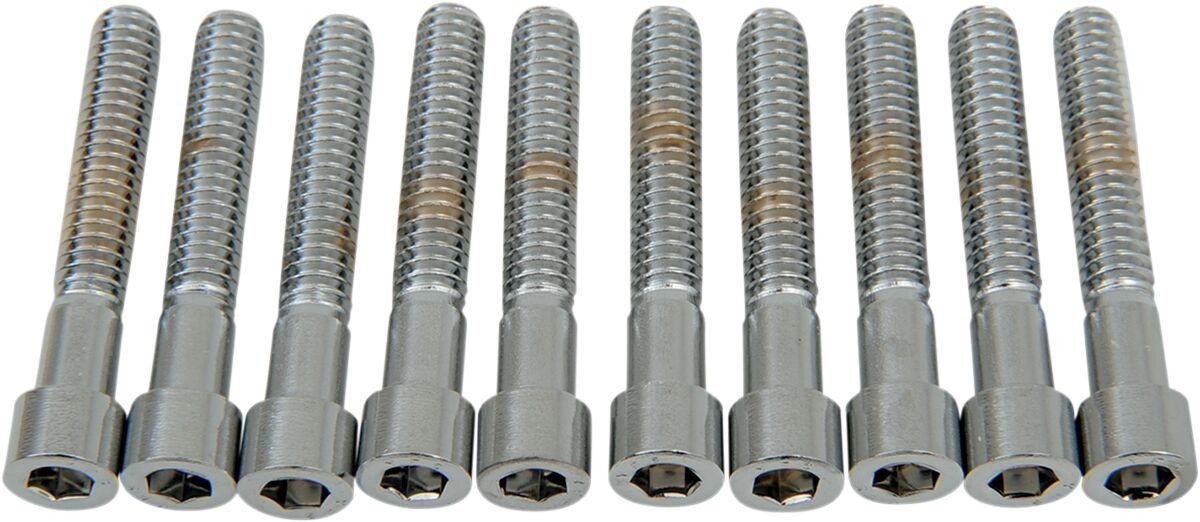 Drag Specialties Socket-Head Bolt 1/4-20X1.5 Smooth Chrome 1/4-20 X 1