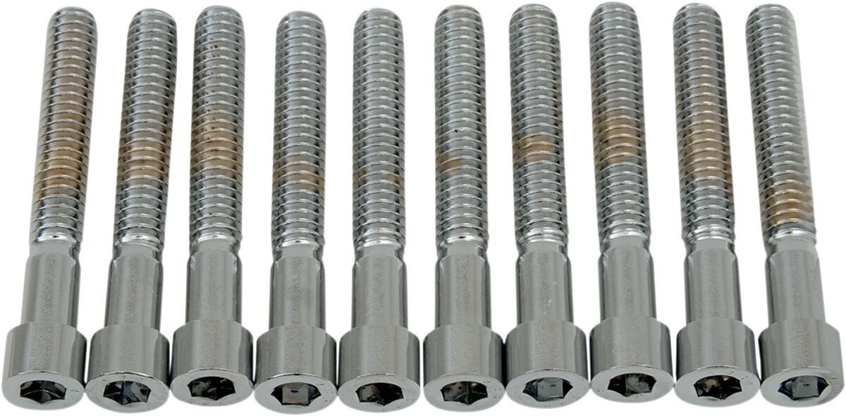 Drag Specialties Socket-Head Bolt 1/4-20X1.75 Smooth Chrome 1/4-20 X 1