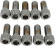 Drag Specialties Socket-Head Bolt 5/16-18X0.625 Knurled Chrome 5/16-18