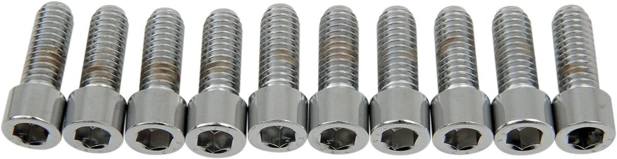 Drag Specialties Socket-Head Bolt 5/16-18X0.875 Smooth Chrome 5/16-18