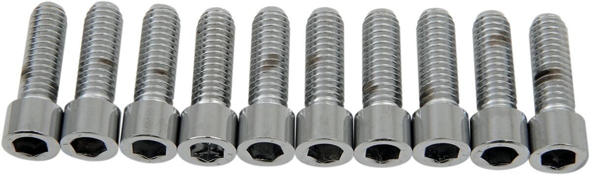 Drag Specialties Socket-Head Bolt 5/16-18X1 Smooth Chrome 5/16-18 X 1