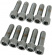 Drag Specialties Socket-Head Bolt 5/16-18X1 Knurled Chrome 5/16-18 X 1