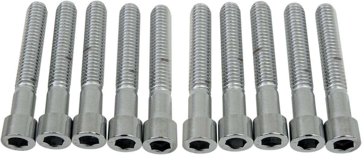 Drag Specialties Socket-Head Bolt 5/16-18X2 Smooth Chrome 5/16-18 X 2