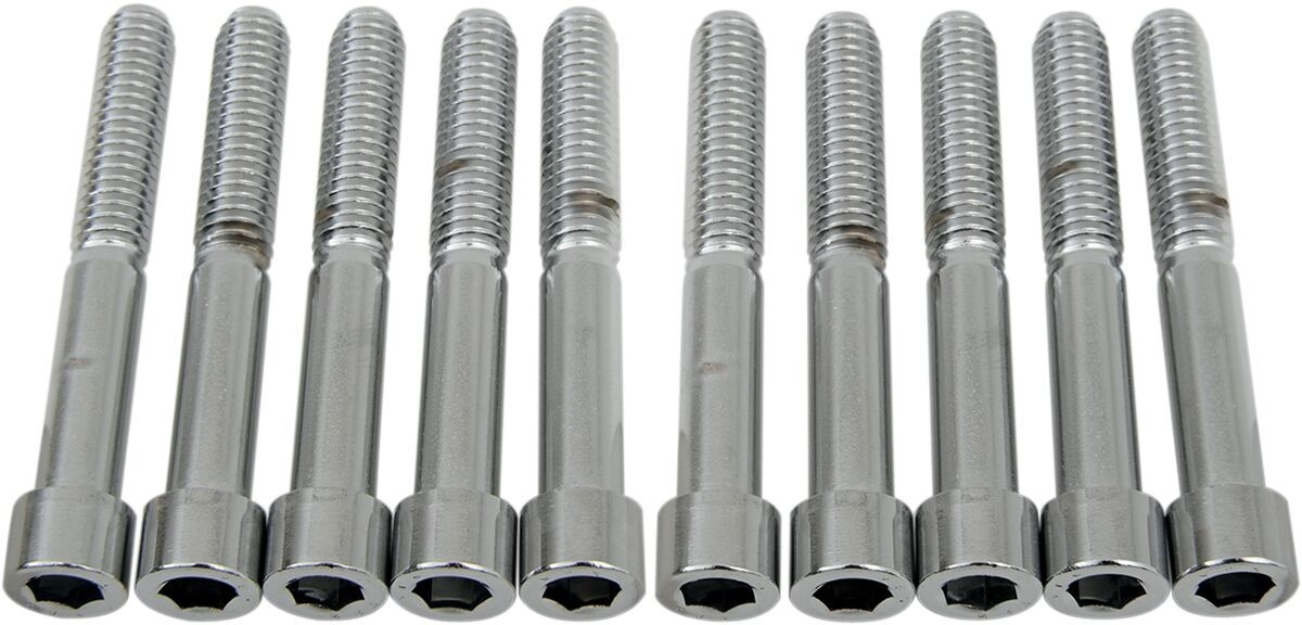 Drag Specialties Socket-Head Bolt 5/16-18X2.25 Smooth Chrome 5/16-18 X