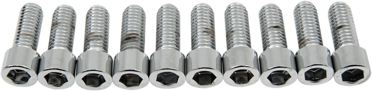Drag Specialties Socket-Head Bolt 3/8-16X1 Smooth Chrome 3/8-16 X 1 Sm