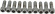 Drag Specialties Socket-Head Bolt 3/8-16X1 Knurled Chrome 3/8-16 X 1 S