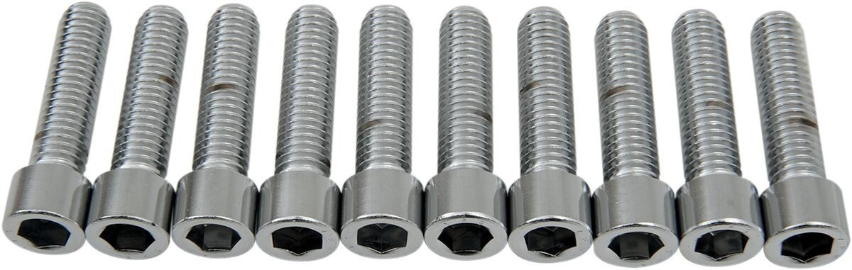 Drag Specialties Socket-Head Bolt 3/8-16X1.5 Smooth Chrome 3/8-16 X 1