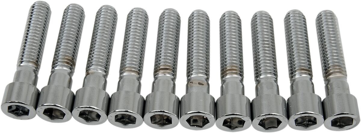 Drag Specialties Socket-Head Bolt 3/8-16X1.75 Smooth Chrome 3/8-16 X 1
