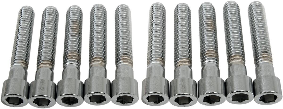 Drag Specialties Socket-Head Bolt 3/8-16X2 Smooth Chrome 3/8-16 X 2 Sm
