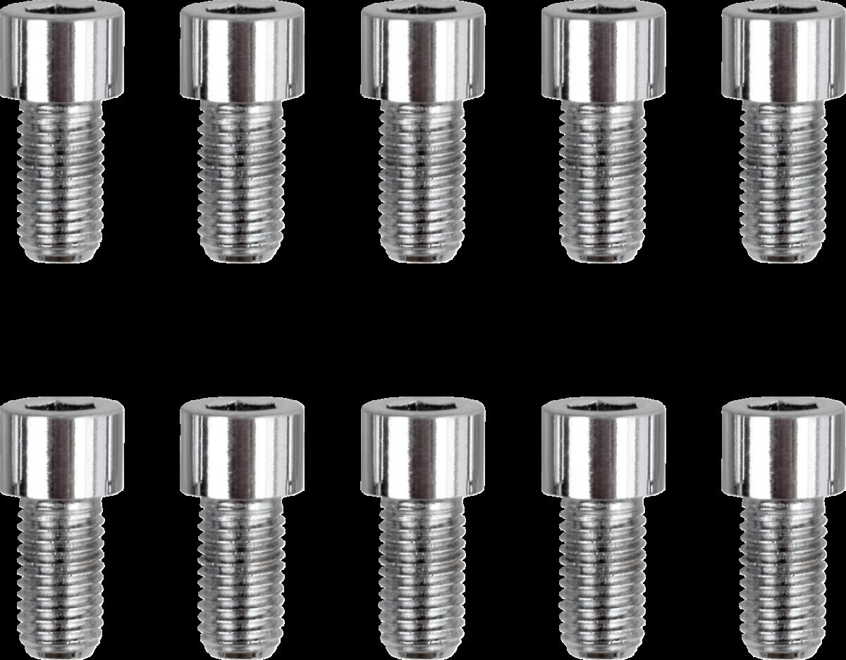Drag Specialties Socket-Head Bolt 5/16-24X0.625 Smooth Chrome 5/16-24