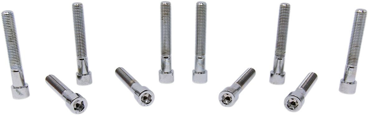 Drag Specialties Socket-Head Bolt 5/16-24X2 Smooth Chrome 5/16-24 X 2