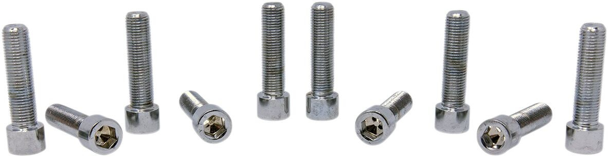 Drag Specialties Socket-Head Bolt 3/8-24X1.5 Smooth Chrome 3/8-24 X 1