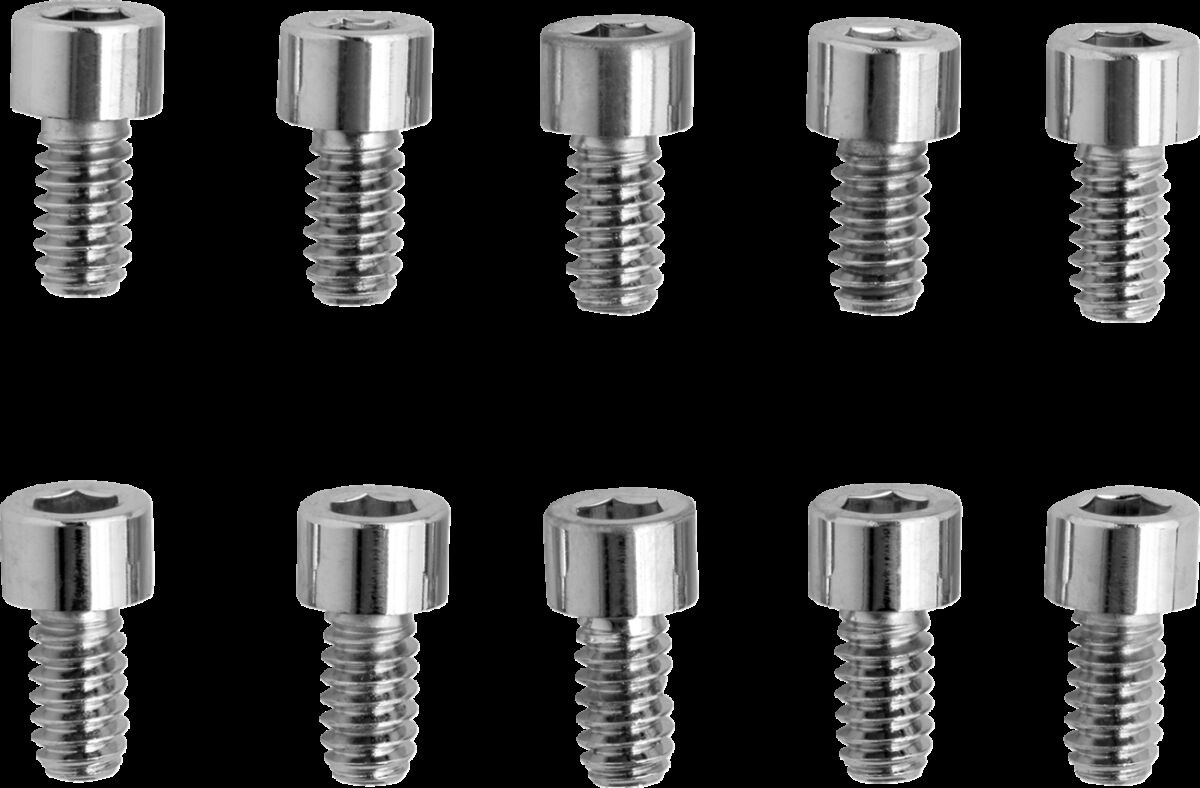 Drag Specialties Socket-Head Bolt 10-24X0.375 Smooth Chrome 10-24 X 3/