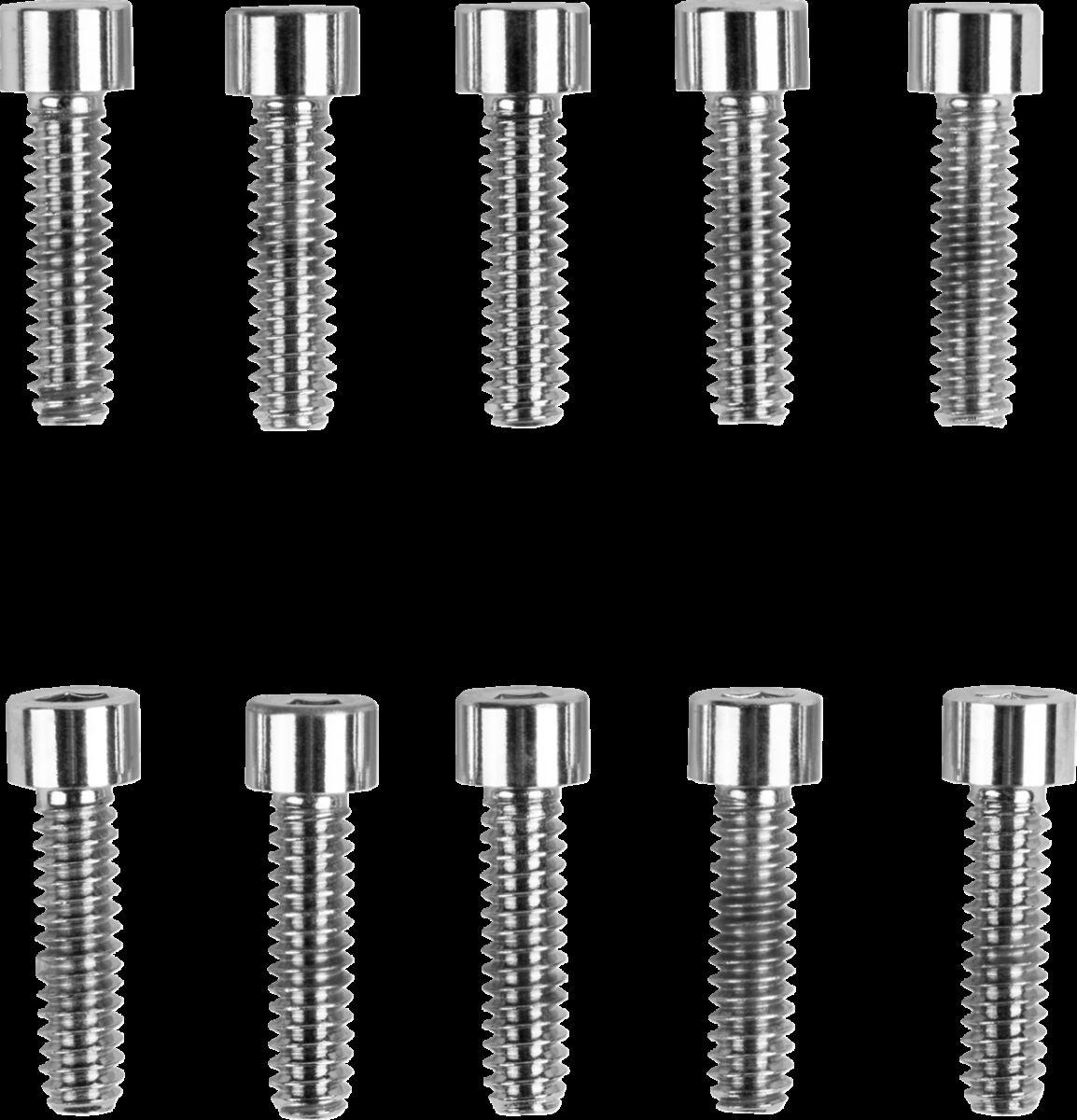 Drag Specialties Socket-Head Bolt 10-24X0.75 Smooth Chrome 10-24 X 3/4