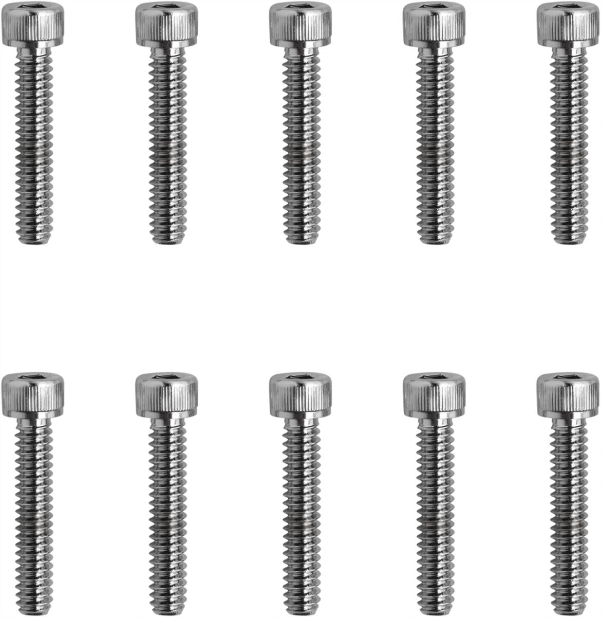 Drag Specialties Socket-Head Bolt 10-24X1 Knurled Chrome 10-24 X 1 Soc